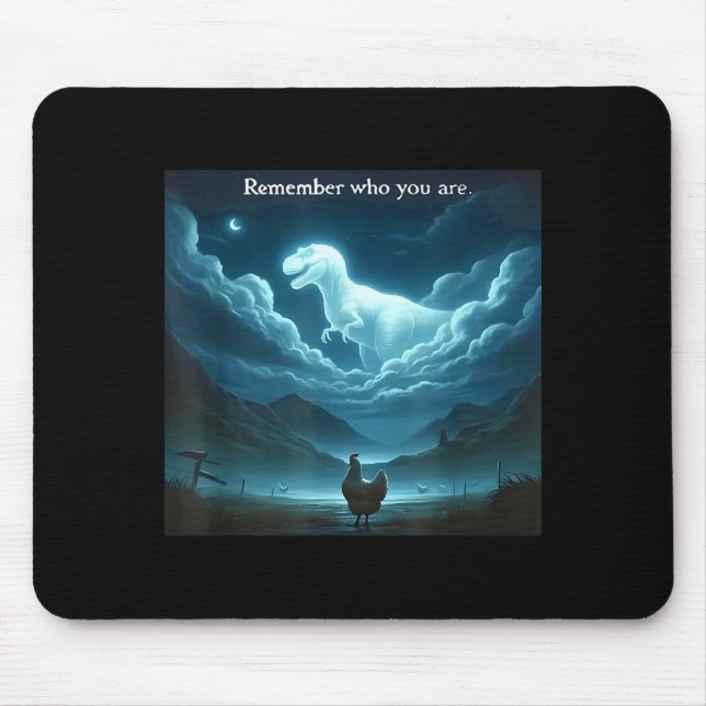 Remember Who You Are Chicken  Mousepad (Vorne)