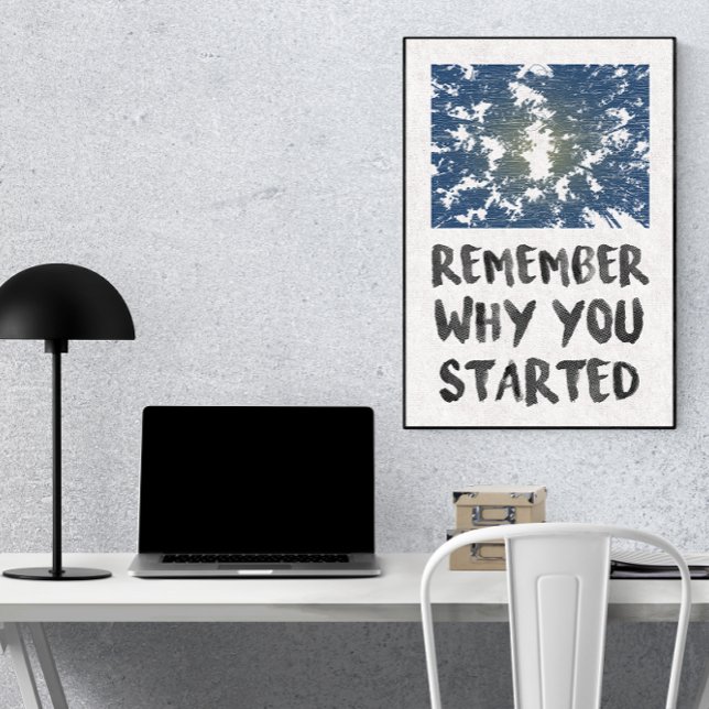 Remember Why Forest Sunlight Motivatational Poster (Von Creator hochgeladen)