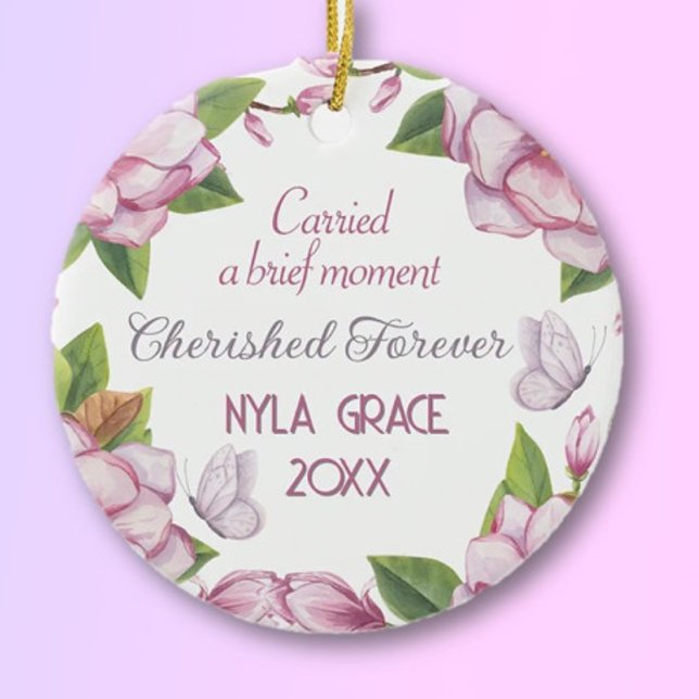Remembrance Miscarriage, stillborn keepsake   Keramik Ornament (Von Creator hochgeladen)