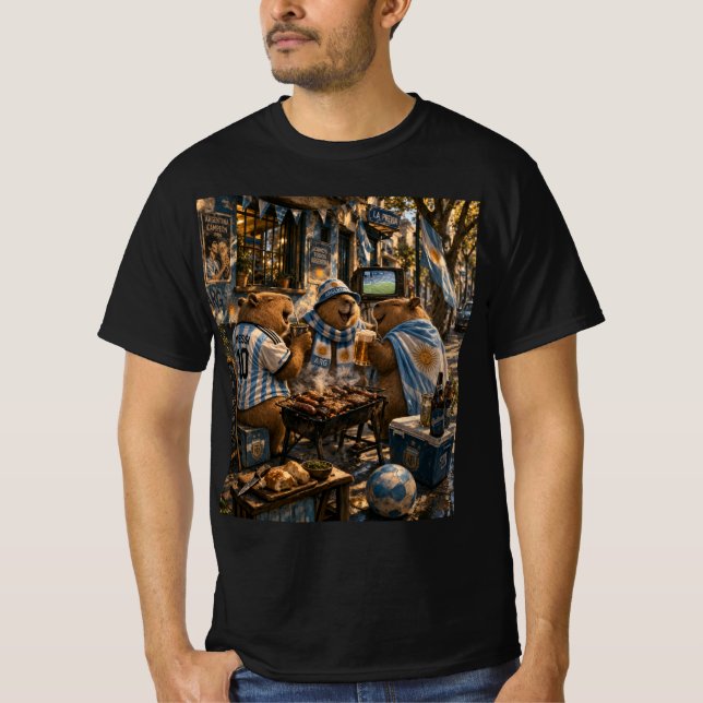 Remera  asado Capibara T-Shirt (Vorderseite)