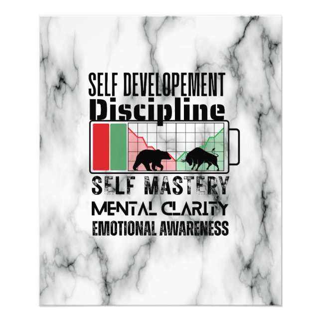 Reminder and motivation | Forex mindset | Marble Fotodruck (Vorne)