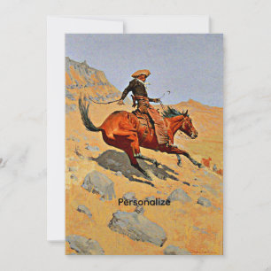 Remington - Der Cowboy, Personalisieren Feiertagskarte