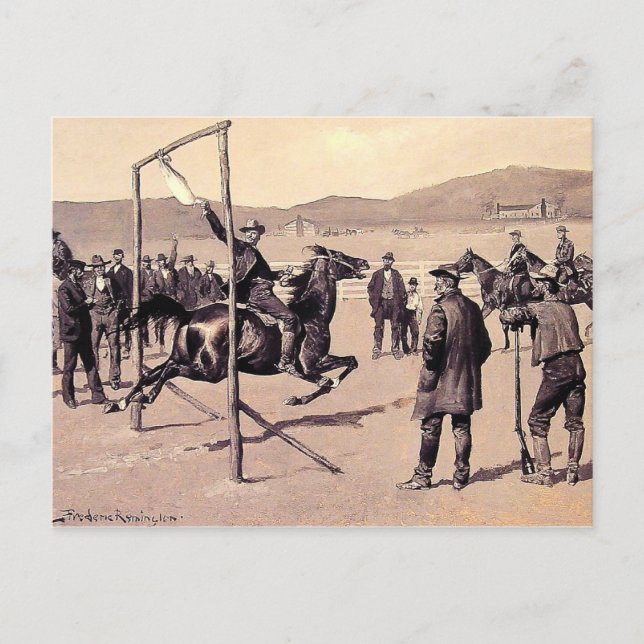 Remington - Ein Gander Pull Postkarte (Vorderseite)