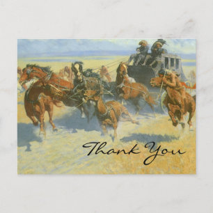 Remington macht den nigschen Führer aus dem Weg Postkarte