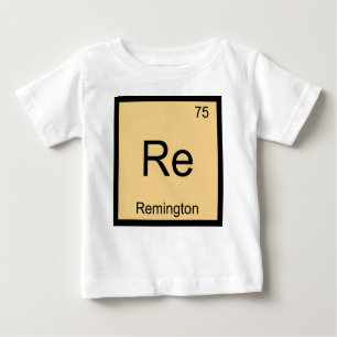 Remington Name Chemistry Element Periodic Table Baby T-shirt