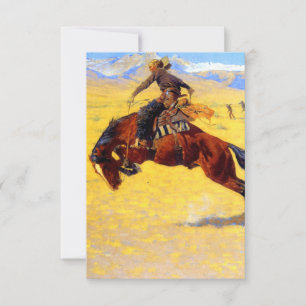 Remington Old West Horse und Cowboy Einladung