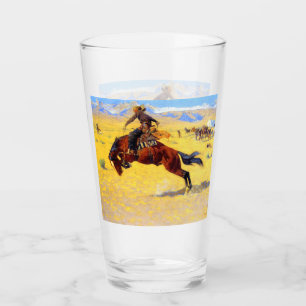 Remington Old West Horse und Cowboy Glas