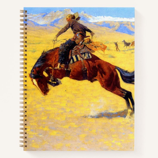 Remington Old West Horse und Cowboy Notizbuch (Vorderseite)