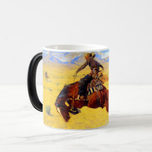 Remington Old West Horse und Cowboy Verwandlungstasse