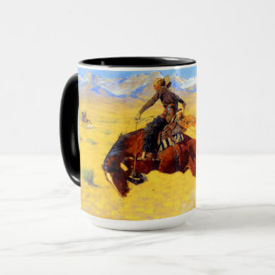 Remington Old West Pferd und Cowboy Tasse
