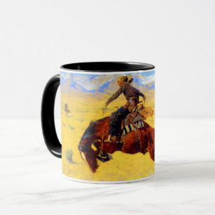 Remington Old West Pferd und Cowboy Tasse