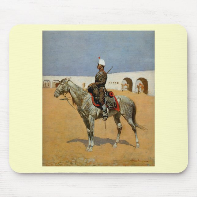Remington's Cavalryman of the Line, Mexiko (1889) Mousepad (Vorne)