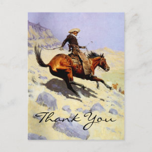 Remingtons Der Cowboy Postkarte
