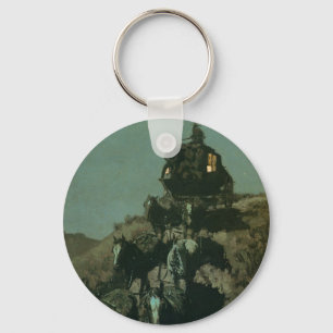 Remington's Old Stagecoach of the Plains (1901) Schlüsselanhänger