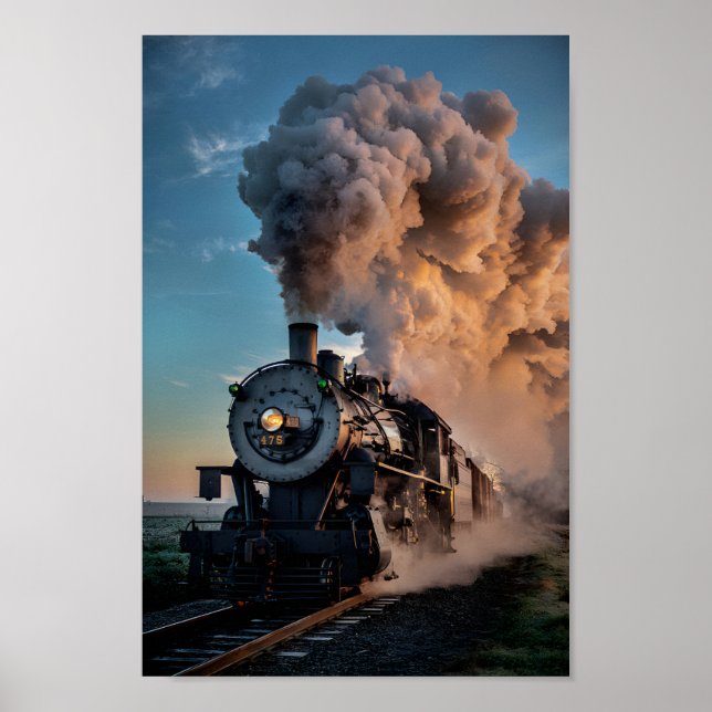 Reminiszenz: Vintages Zugplakat Poster (Vorne)