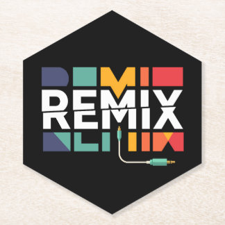 Remix Audio | DJ Music Retro Geometric Graphic Untersetzer