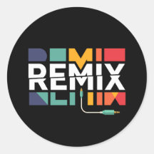 Remix-Audio | DJ-Musik Retro-Geometrisches Grafikd
