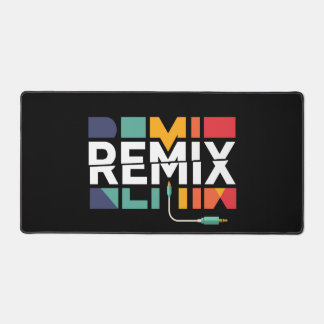 Remix-Audio | DJ-Musik Retro-Geometrisches Grafikd Schreibtischunterlage