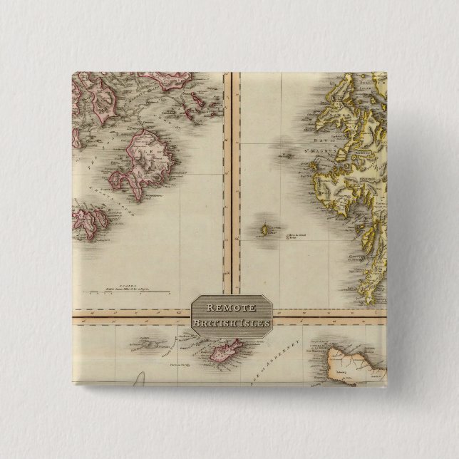 Remote British Isles Jersey und Guernsey Button (Vorderseite)