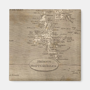Remote British Isles Map von Arrowsmith Magnet