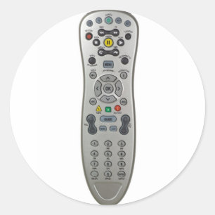 Remote-Kontrolle Runder Aufkleber