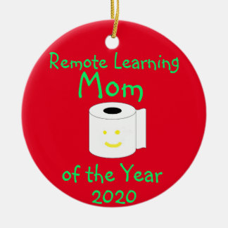 Remote Learning Mama des Jahres Keramik Ornament