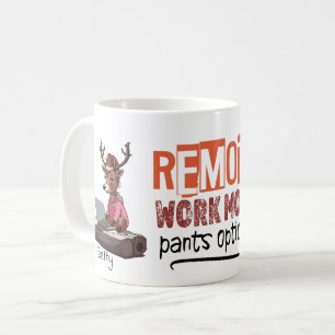 Remote-Life-Partner-Arbeit von Zuhause Funny Art Kaffeetasse