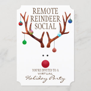 Remote/Virtual Holiday Party Einladung