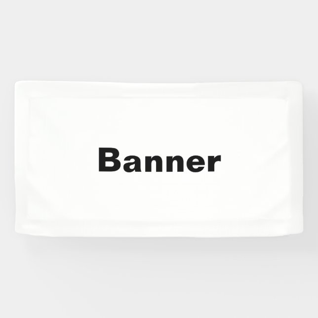 Remove This Text & Add Your Own Design 1.6' x 3' Banner (Horizontal)