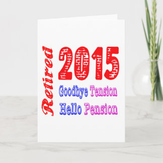 Remüde 2015 , Goodbye Tension Hello Pension Karte