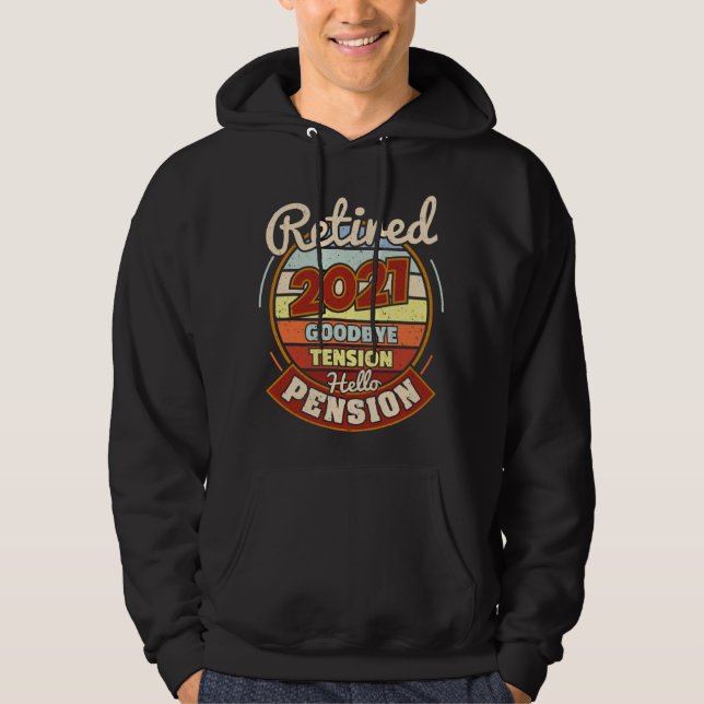 Remüde 2021 Auf Wiedersehen Tension Hallo Pension Hoodie (Vorderseite)