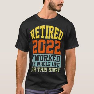 Remüde 2022 Funny Vintag Rentirement Spaß Men Wo T-Shirt