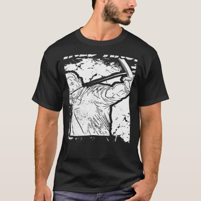 Remüde Archer Bowman Bow Archer Archery Granddad T-Shirt (Vorderseite)