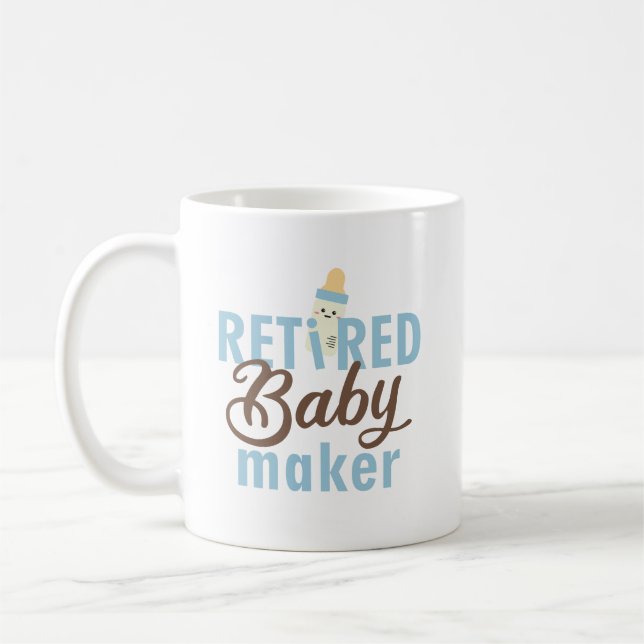 Remüde Baby Maker Funny Vasectomy Moderne Niedlich Kaffeetasse (Links)