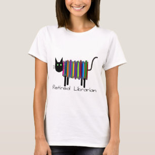 Remüde Bibliothekare Katzen Geschenke T-Shirt