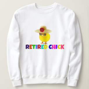 Remüde Chick, farbiges Design Sweatshirt
