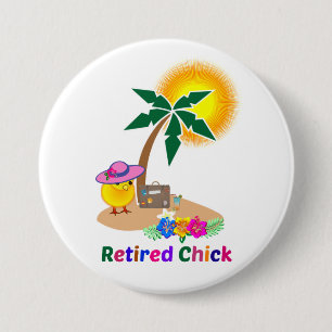 Remüde Chick on Vacation Button