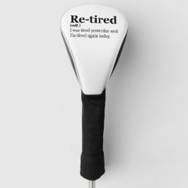 "Remüde Definition Funny Retirement Exaustion Pub Golf Headcover