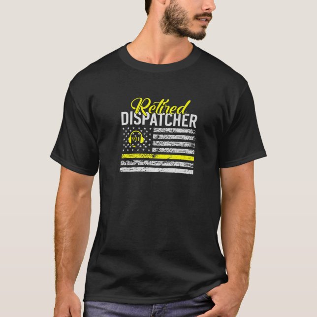 Remüde Dispatcher Proud Police Dispatcher 911 Ope T-Shirt (Vorderseite)