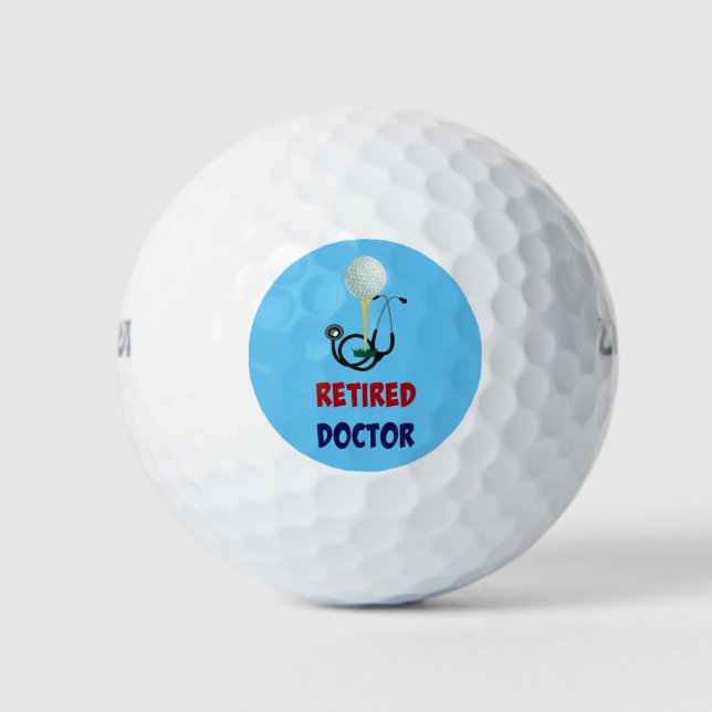 Remüde Doktor, Stethoskop und Golf Ball Design (Vorderseite)