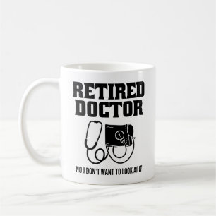 Remüde Doktor w Stethoscope und Sassy Funny Zitat Kaffeetasse