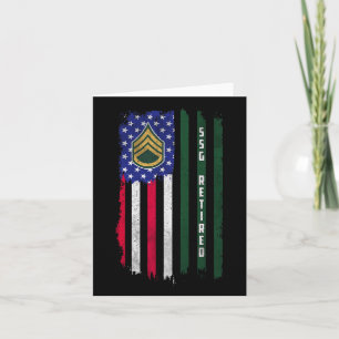 Remüde E-6 Mitarbeiter Sergeant Ssg Rank American  Karte