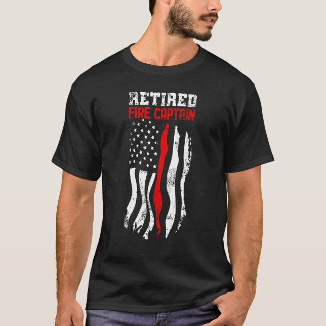 Remüde Feuerwehrmann Amerikanischer Feuerwehrmann  T-Shirt (Vorderseite)