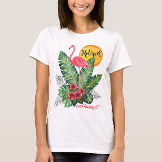 Remüde Flamingo Watercolor T-Shirt