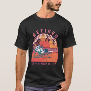 Remüde Flugzeug Elektro-Funny Vintag Retirem T-Shirt