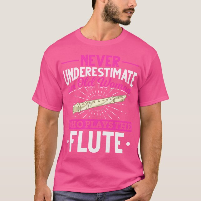 Remüde Flute Player Women Music Flutist Retiremen T-Shirt (Vorderseite)