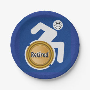 Remüde Handicapped Pappteller