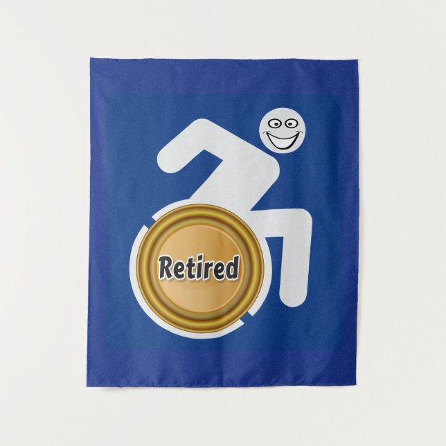 Remüde Handicapped Wandteppich (Vorderseite)