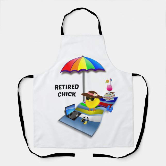 Remüde Kick am Strand Schürze (Vorderseite)