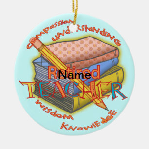 Remüde Lehrer Motto Rundschmuck Keramik Ornament